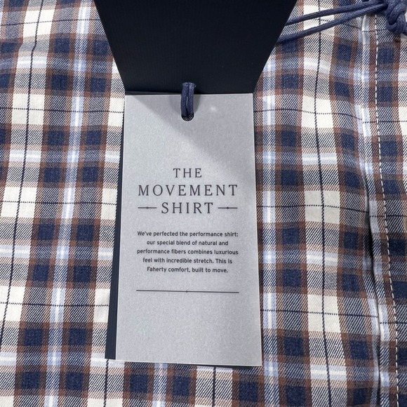 NWT FAHERTY Mens XXL Reserve The Movement Shirt‎ Plaid Long Sleeve Button Down - Picture 14 of 14